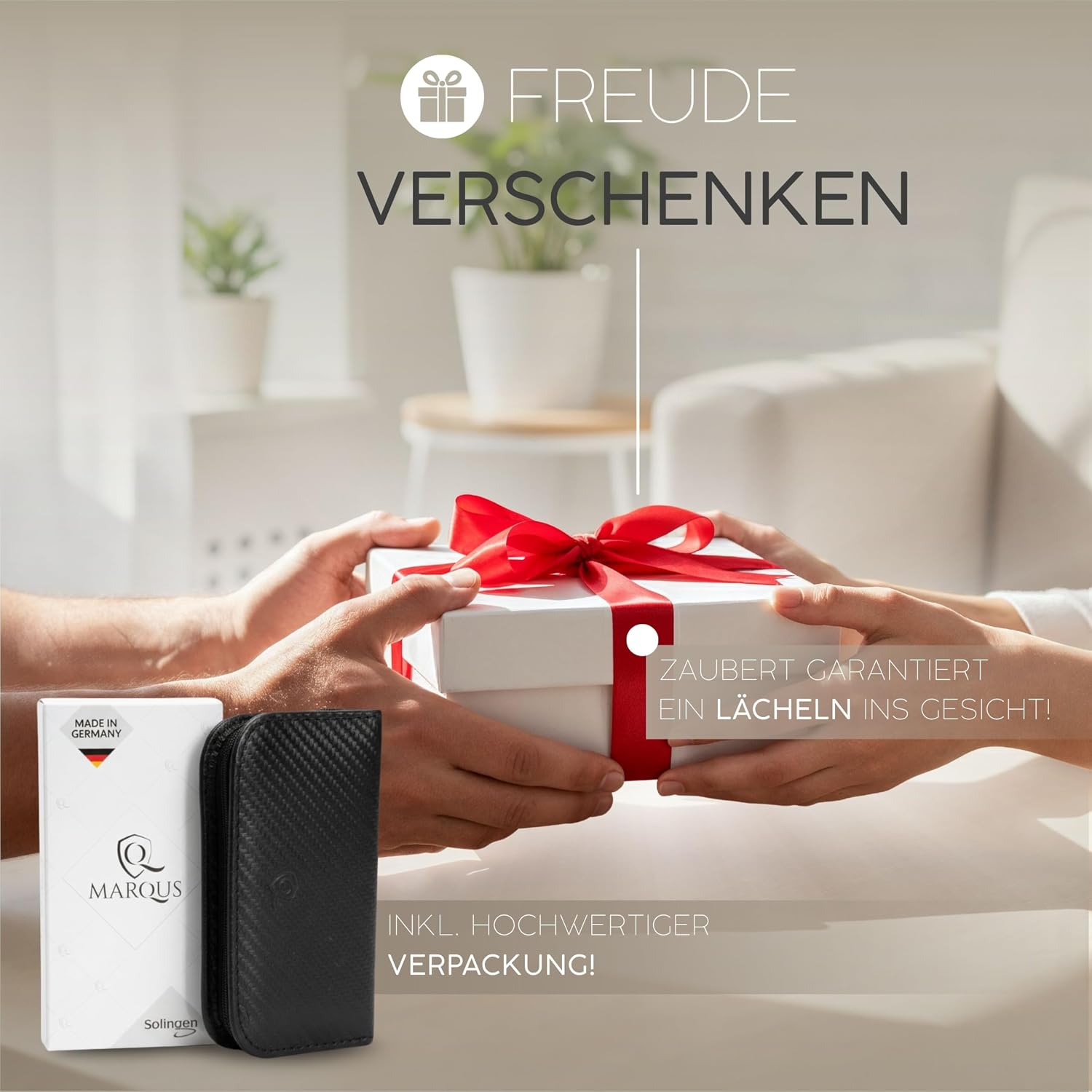 Detalle de Maniküre-Set von Solingen (6-teilig) im Kunst-Leder-Etui – glanzvernickelter, polierter Stahl