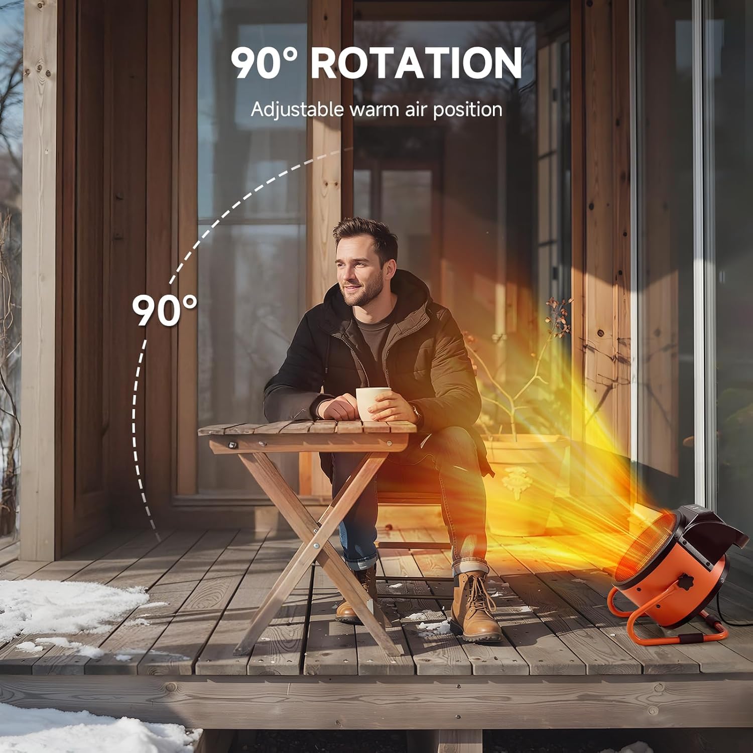 Detalle de AAOBOSI 2000W Portable Electric Heater
