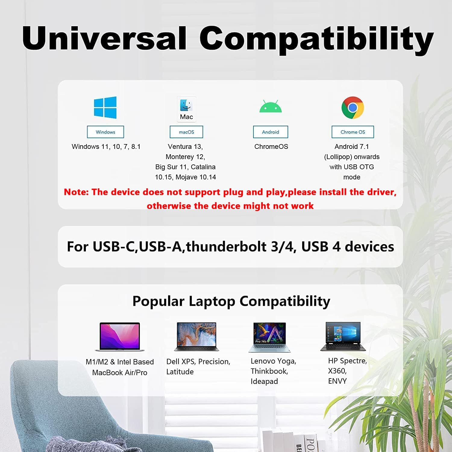 Detalle 2 de WAVLINK USB to Dual HDMI Adapter 1080p@60Hz