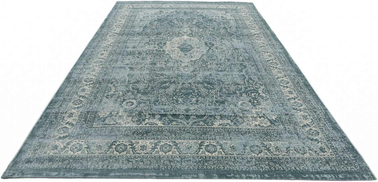 Detalle de RugVista Jacinda Oriental Rug, 200 x 300 cm, Light Blue, Low Pile
