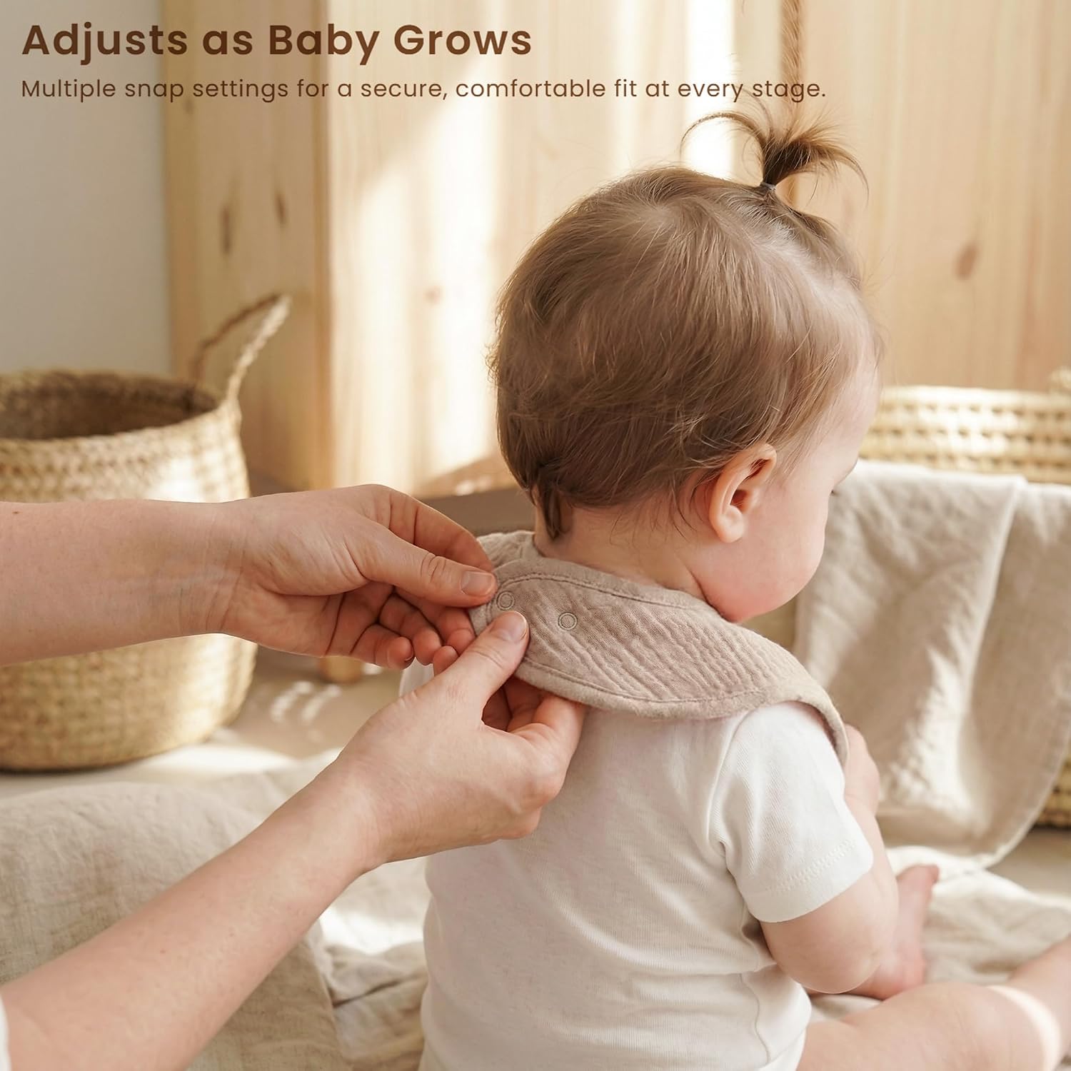 Detalle de Konssy Muslin Baby Bibs 100% Cotton