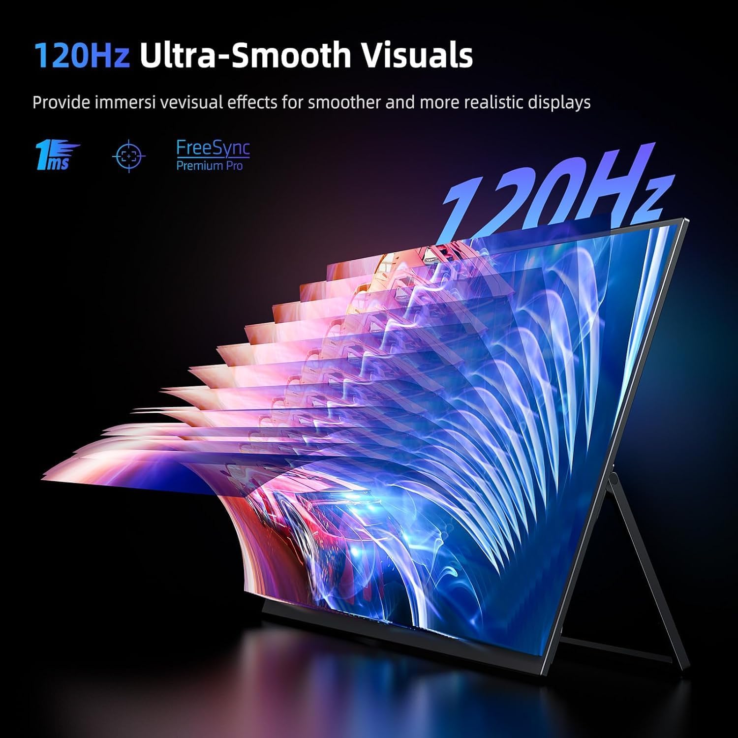 Detalle de EVICIV Portable Monitor 18,5 Zoll 120Hz