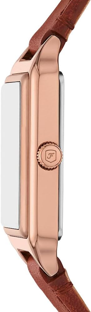 Detalle de Montre Fossil Raquel pour femmes à quartz, bracelet cuir ou acier inoxydable