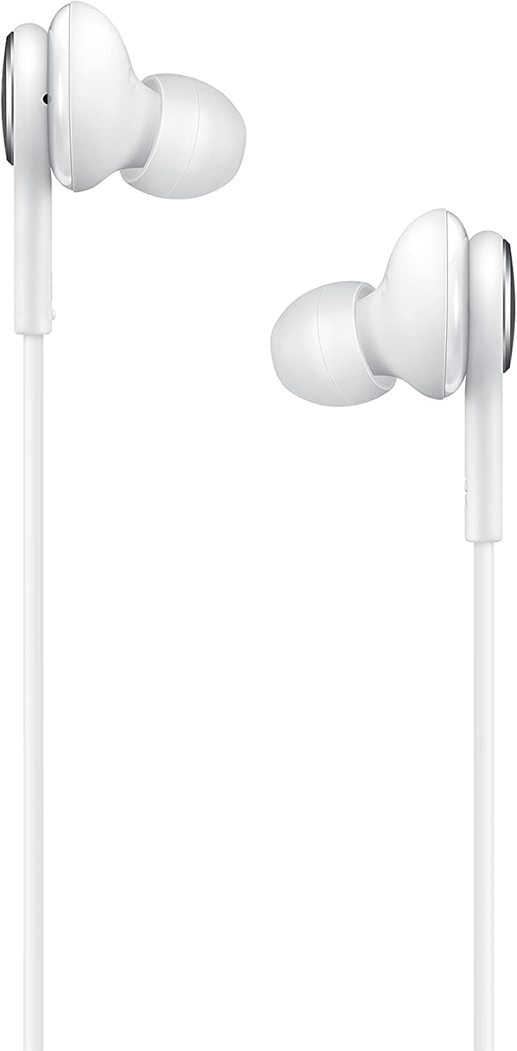 Detalle 2 de Samsung Type-C Earphones EO-IC100 mit AKG-Sound – Zwei-Wege-Lautsprecher, Gewebekabel, USB-C, Weiß