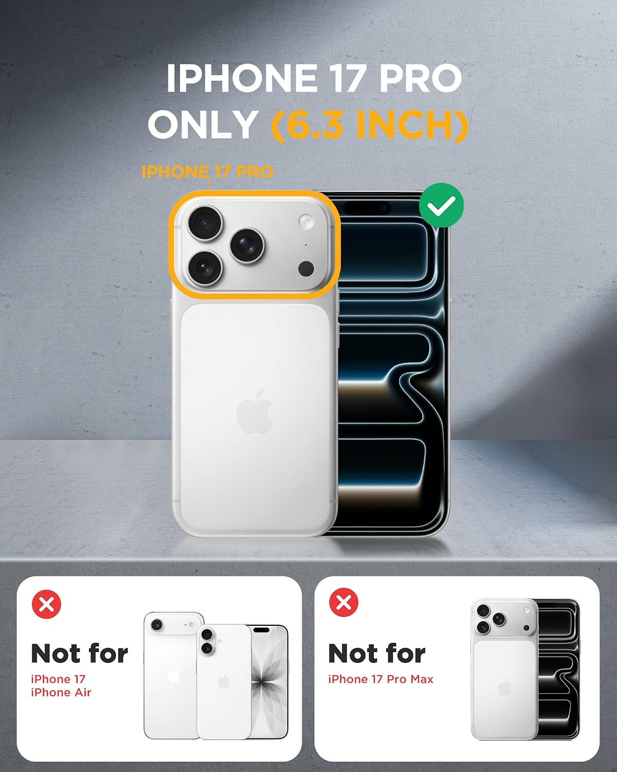 Detalle 2 de Miracase iPhone 17 Pro Case 6.3
