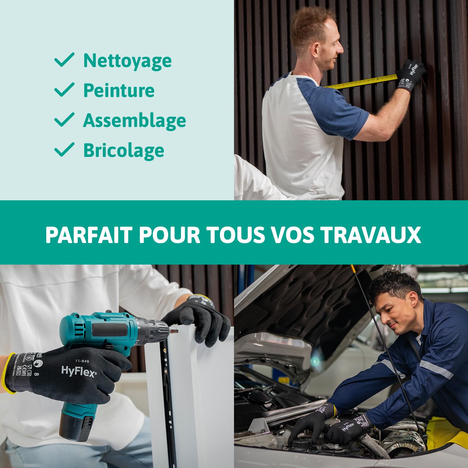 Thumbnail 2 de Ansell HyFlex 11-849 gants 12 paires 🧤