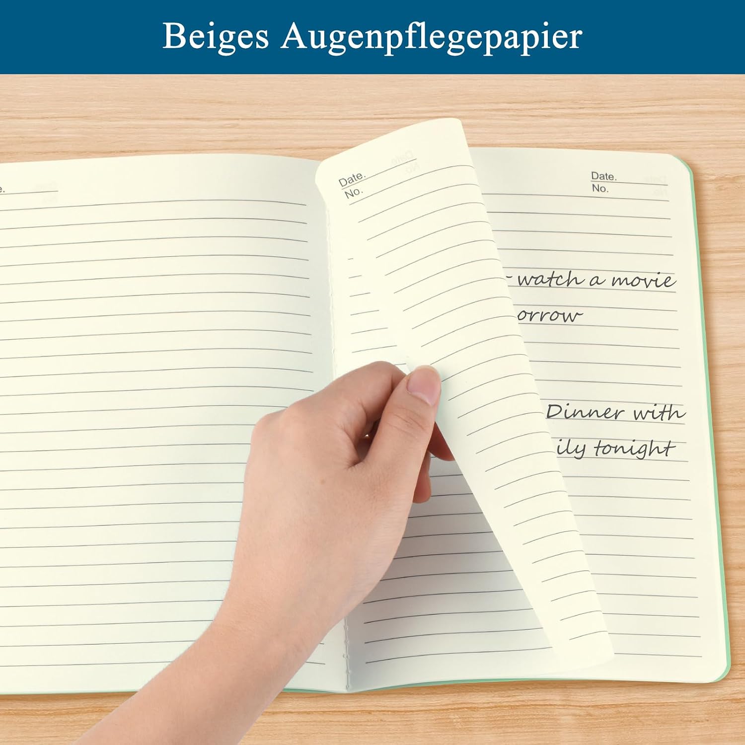 Detalle de ZCZN Notizbuch A5 liniert – 12er Pack Notizblöcke mit 30 Blatt (12 Farben)