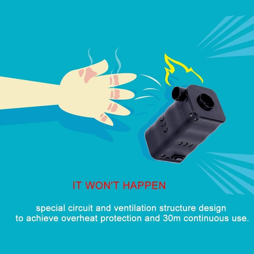 Detalle de Woowind Kona Air Rechargeable Electric Pump (4.5kPa) for Inflatables – with 5 Nozzles