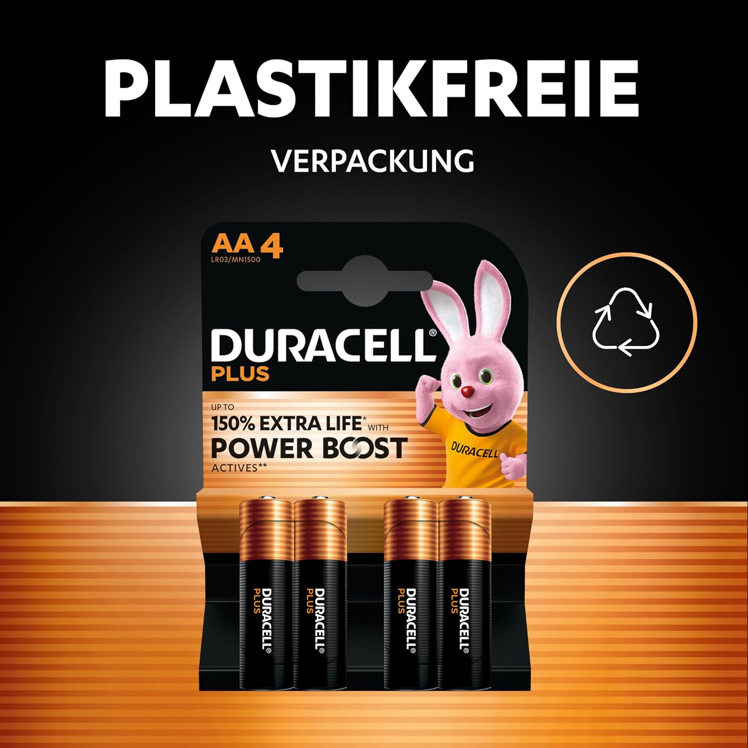 Thumbnail 5 de Duracell Plus AA Alkaline-Batterien 1,5 V – 12er-Pack (POWER BOOST Actives)
