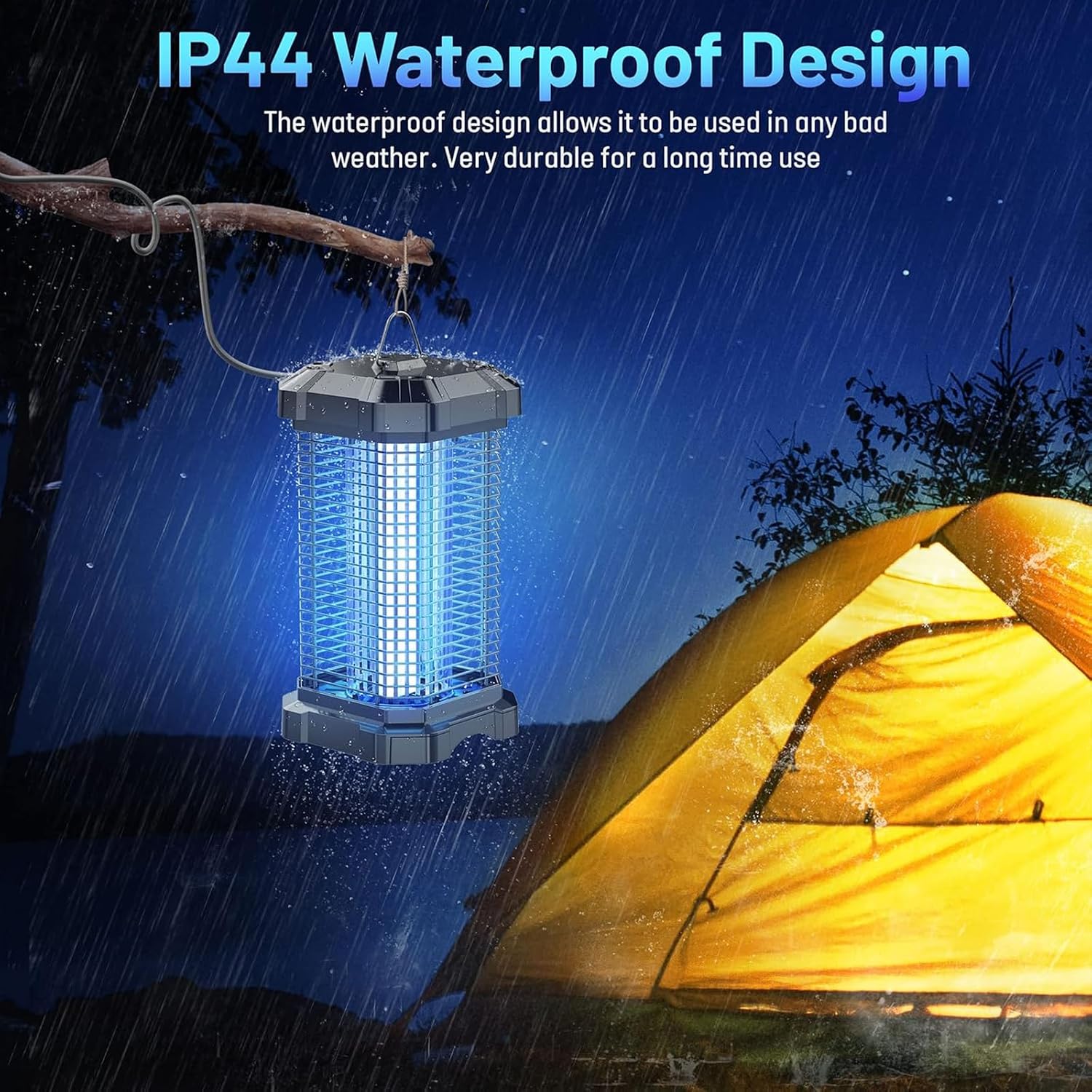 Thumbnail 4 de Jawlark Lampe Anti Moustique Électrique 4200V - Piège à Mouches Puissant 18W pour Intérieur et Extérieur