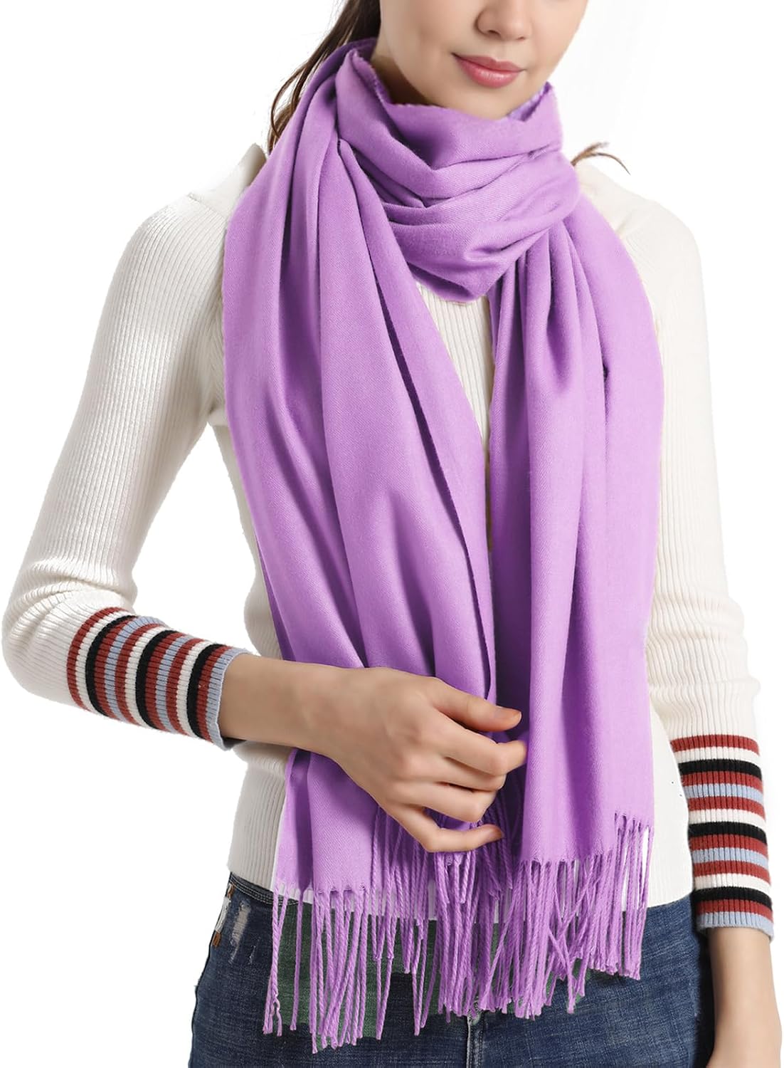 Thumbnail 6 de Vimate Pashmina Scarf 20 Colours, 70 x 200