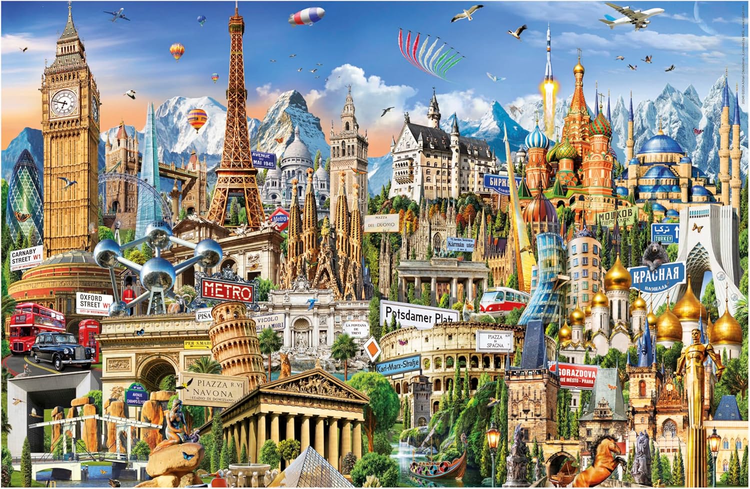 Thumbnail 1 de Educa Le Plus Petit Puzzle du Monde de 1000 pièces – Symboles de l’Europe Miniature (30 x 46 cm, dès 14 ans)