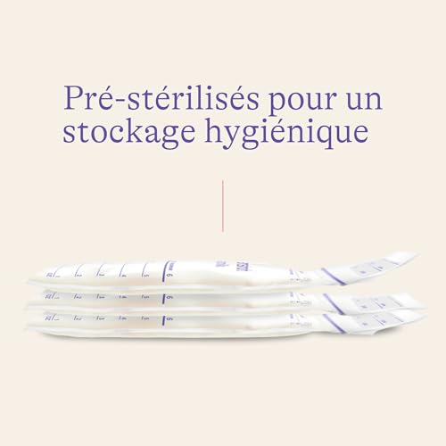 Detalle de Lansinoh Sachets de conservation lait maternel x50 pré-stérilisés anti-fuite