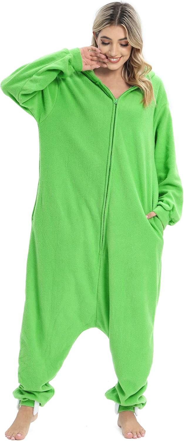 Detalle 2 de NAITOKE Animal Onesie Halloween Pajamas for Adults, Machine Washable