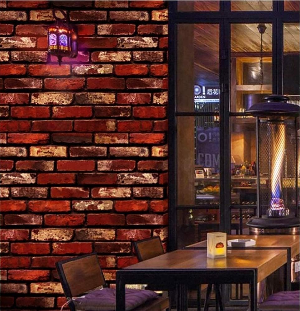 Detalle 2 de Peel-and-stick brick wallpaper, PVC vinyl