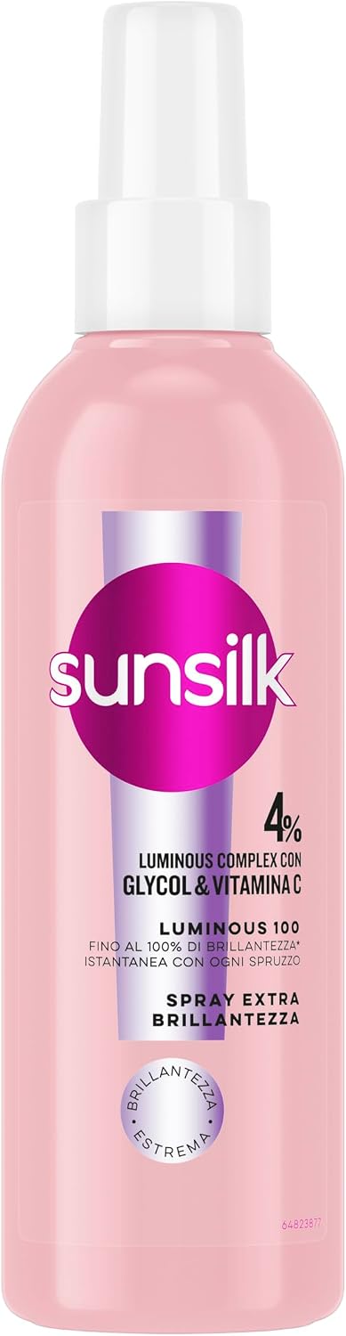 Detalle 2 de Sunsilk Spray Extra Brillantezza Luminous 100 – 200 ml: lucentezza istantanea senza risciacquo