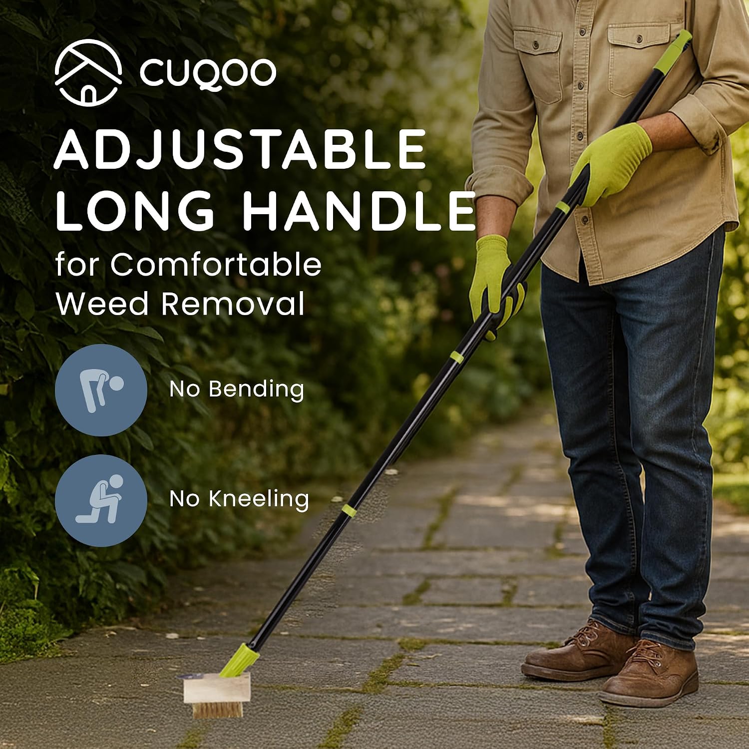 Detalle 2 de CUQOO Patio Weed Remover Tool 3 heads
