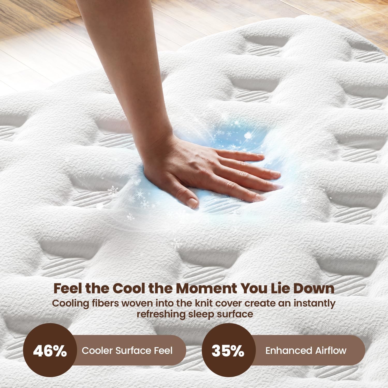 Detalle de MOOA Hybrid Mattress, 12-Inch