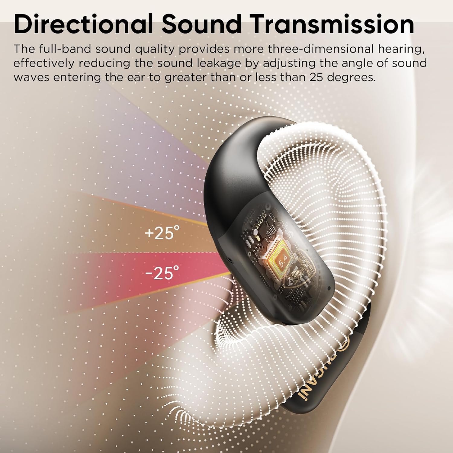 Thumbnail 5 de BUGANI Open-Ear Bluetooth 5.4 Wireless Headphones with 60H Battery, ENC Mic, IPX5 Waterproof
