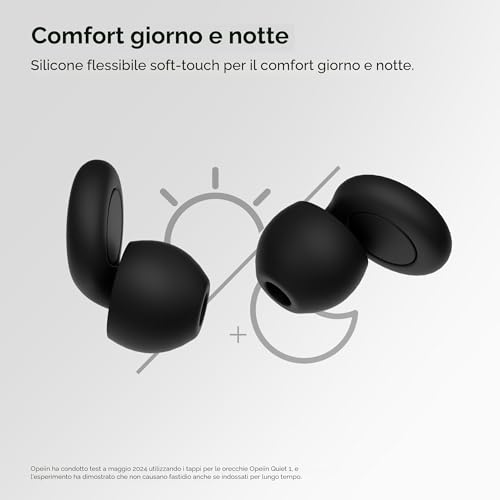 Thumbnail 5 de OPEIIN tappi orecchie dormire in silicone: morbidi, riutilizzabili e con 8 gommini di taglie XS/S/M/L – 28 dB