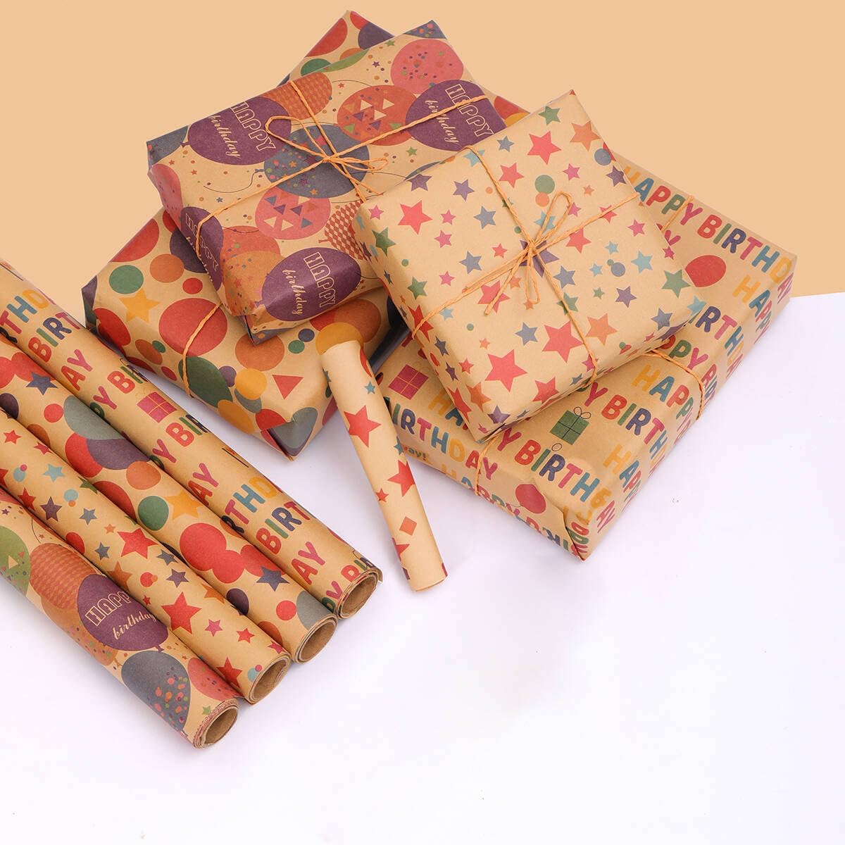 Detalle de HBell birthday gift wrap paper rolls 43cm