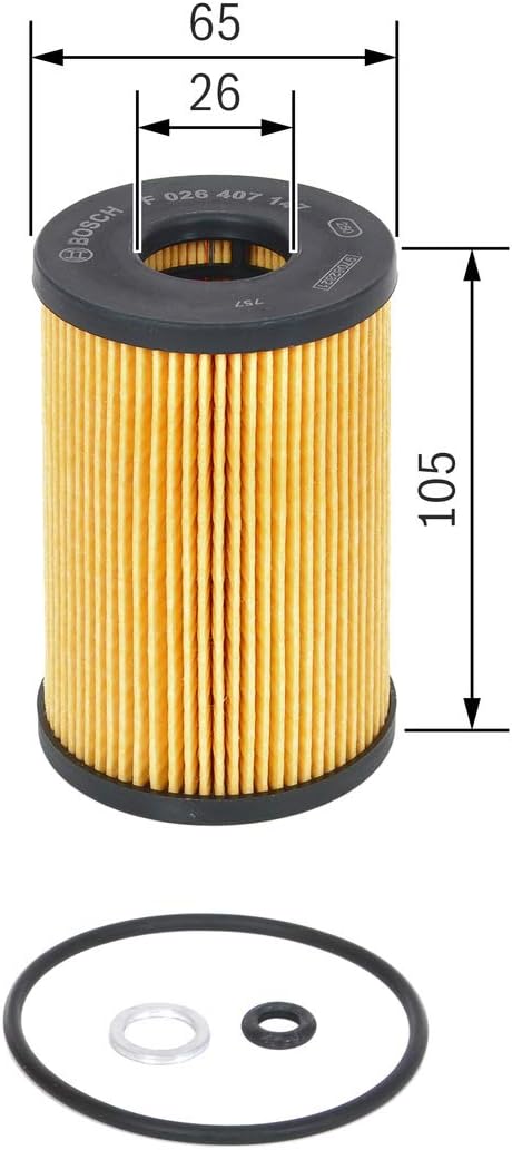 Thumbnail 1 de Bosch P7147 Car Oil Filter: Soot and Metal Particle Separation for Reliable Engine Lubrication