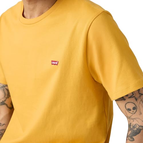Detalle 2 de Levi’s Camiseta para hombre SS Original Housemark Tee Logo Core Chesthit en Amarillo Mineral (S)