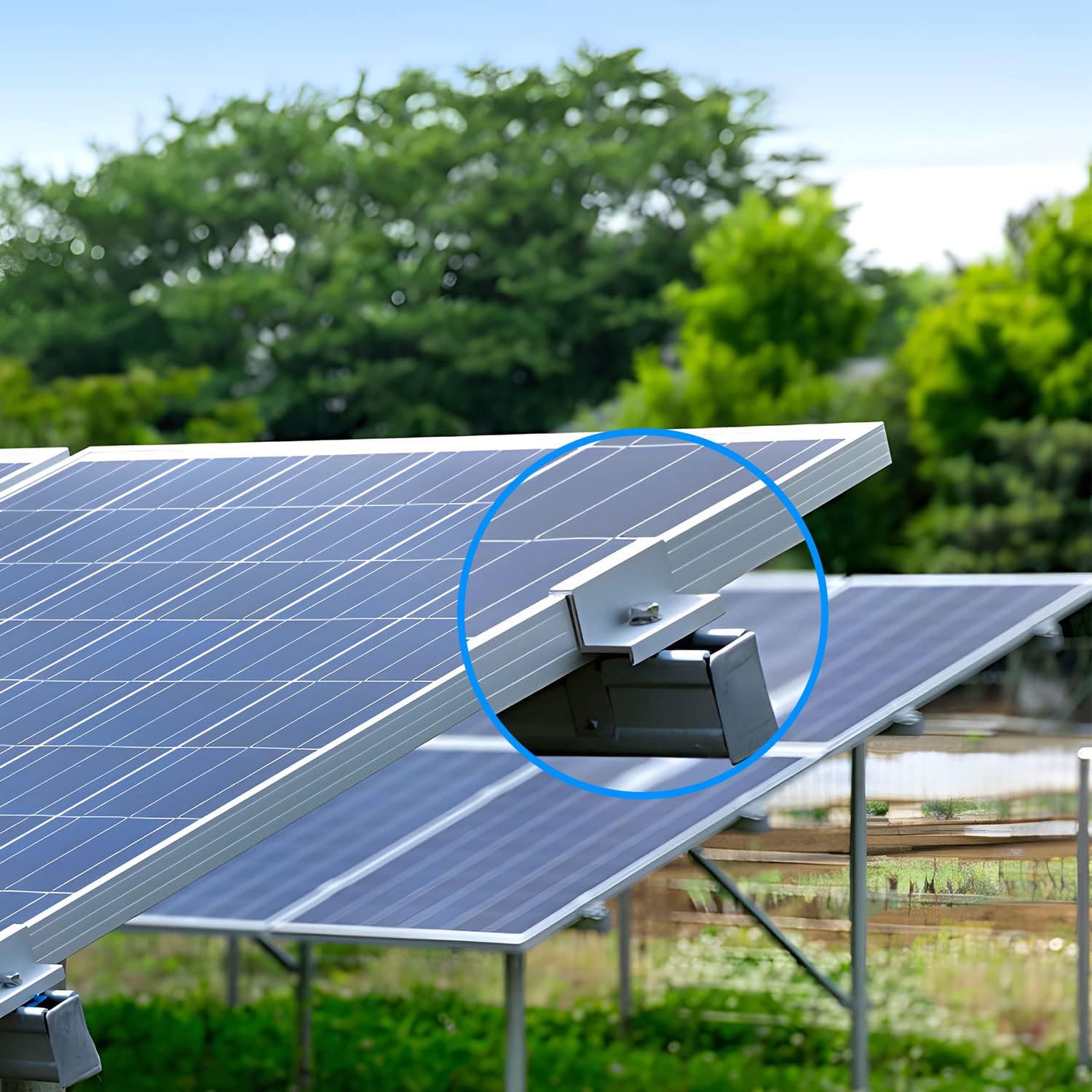 Detalle 2 de Solarmodul Halterung 12 Stück für Trapezblech