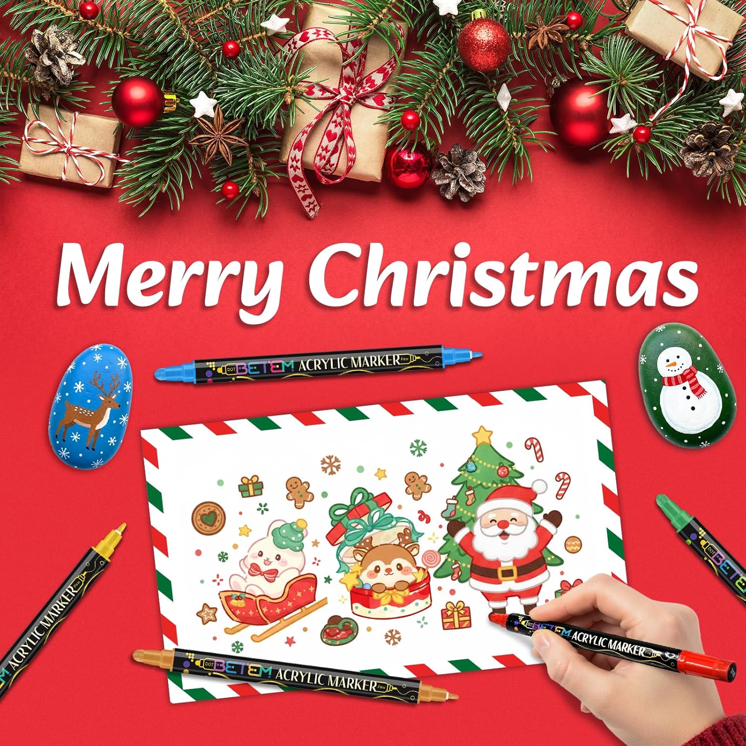 Thumbnail 5 de Betem 36 Colors acrylic paint pens for crafts 🎨