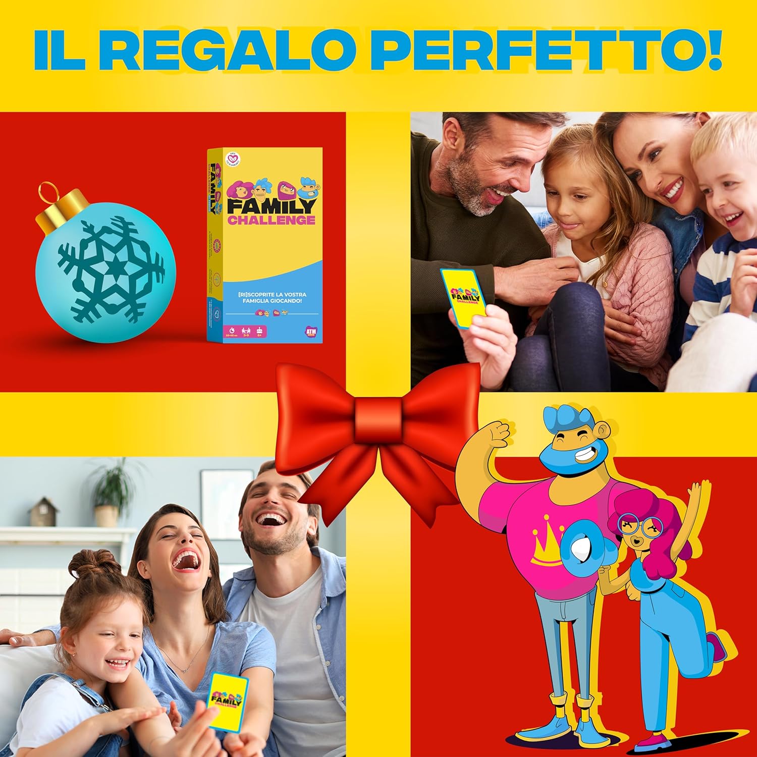 Thumbnail 5 de ATM Gaming Family Challenge – Gioco di società per famiglie, domande divertenti e sfide per bambini e adulti