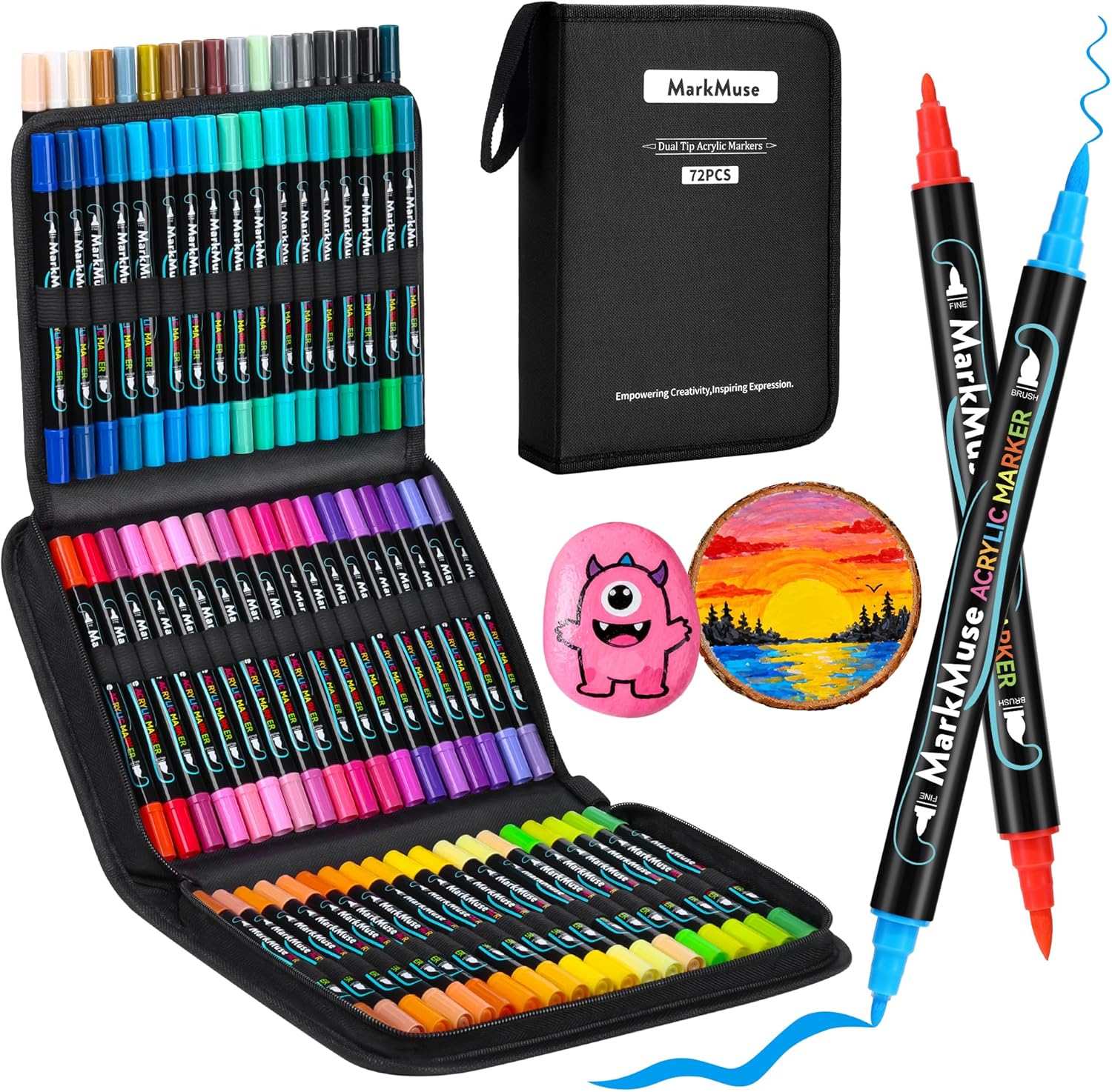 MarkMuse 72 Colori pennarelli acrilici 🎨