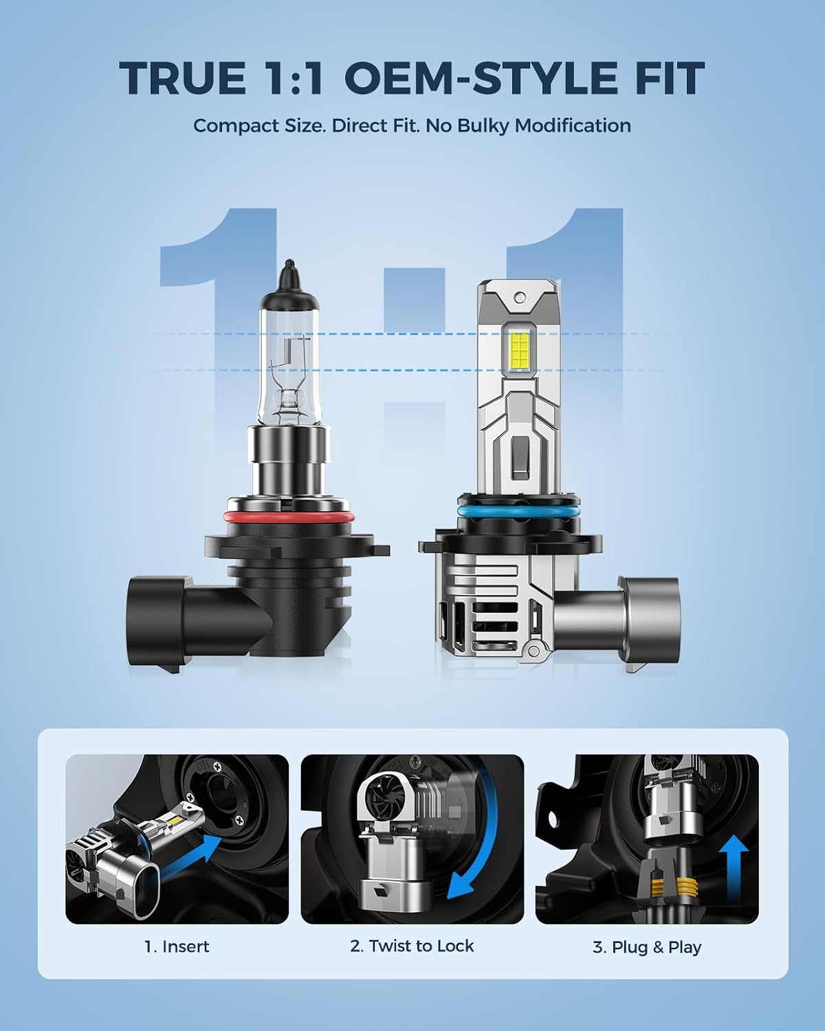 Detalle de Marsauto 9005/HB3 LED Fog Light Bulbs