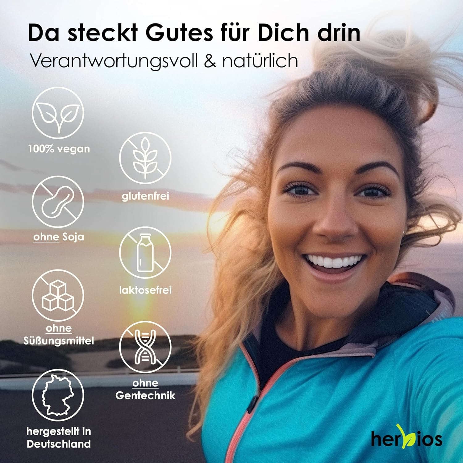 Detalle de HERBIOS Jod-Selen Komplex – 180 Schilddrüsen-Kapseln für bis zu 6 Monate (vegan, laborgeprüft) mit L‑Tyrosin, Eisen, B‑Vitamine & Folsäure