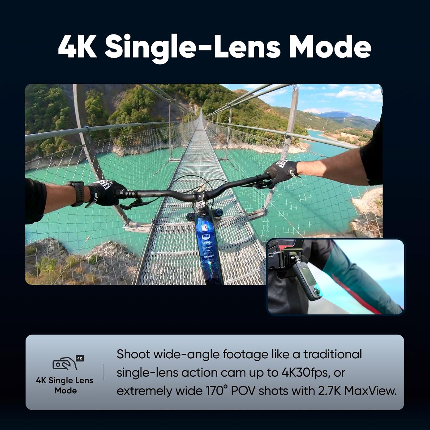 Thumbnail 5 de Insta360 X3 Bicycle Bundle 5.7K