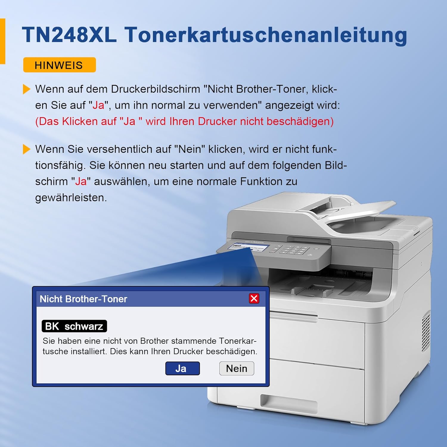 Thumbnail 5 de Palmtree TN248XL/ TN248 kompatibler Toner 5er-Pack für Brother (TN-248BK/C/M/Y)