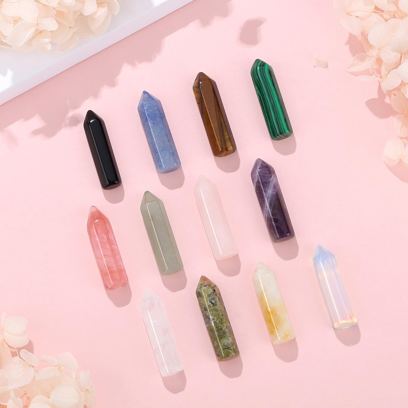 Thumbnail 2 de AWARDSEN Tower Crystals Healing Crystals and Stones 1 inch 12PCS