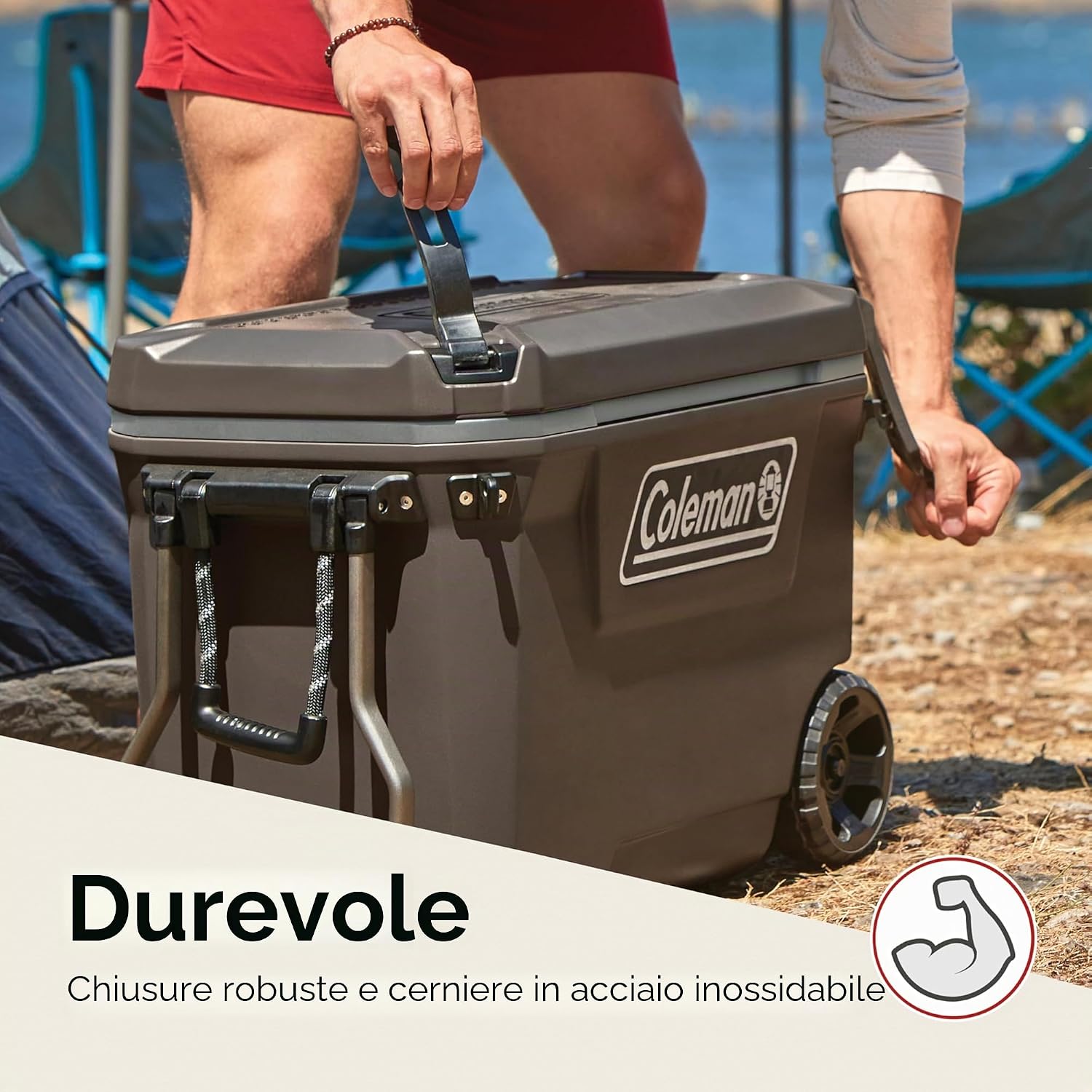 Thumbnail 6 de Coleman Convoy 65QT: ghiacciaia rigida con ruote, 66 L, isolamento completo e uso versatile per outdoors