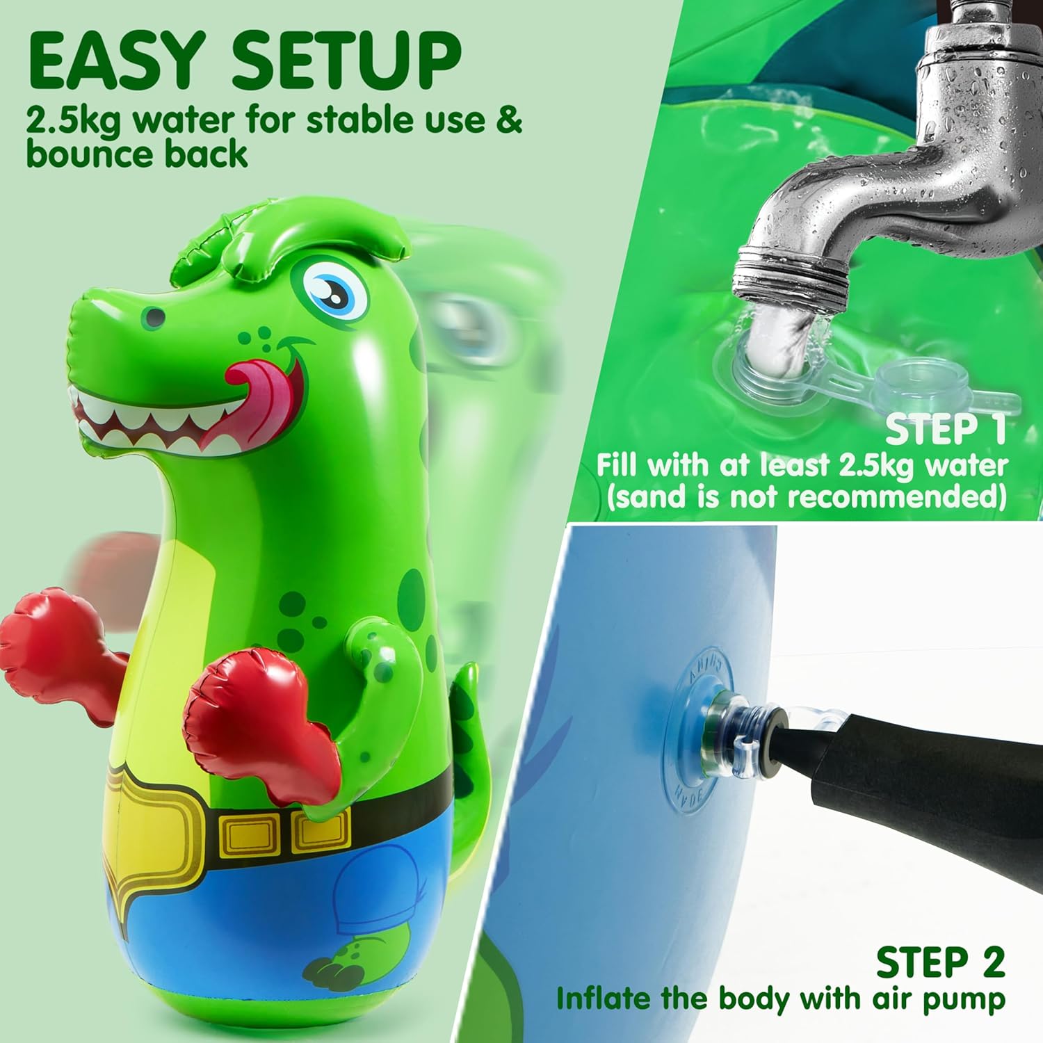 Detalle 2 de SYNCFUN Inflatable Punching Bag 47 in Bopper