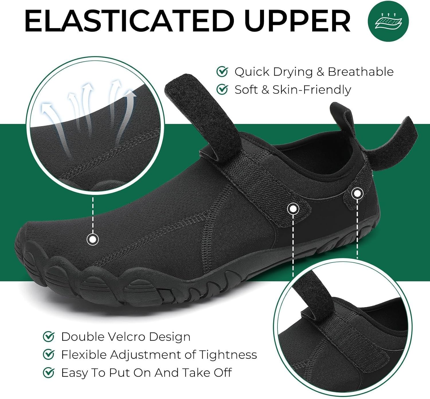 Thumbnail 2 de SAGUARO Badeschuhe – Schnelltrocknende Aquaschuhe für Damen und Herren (35–48 EU)