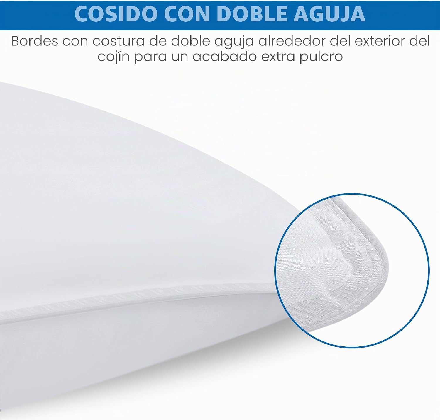 Detalle 2 de Utopia Bedding Team Almohadas Siliconadas 50x70 cm 💤