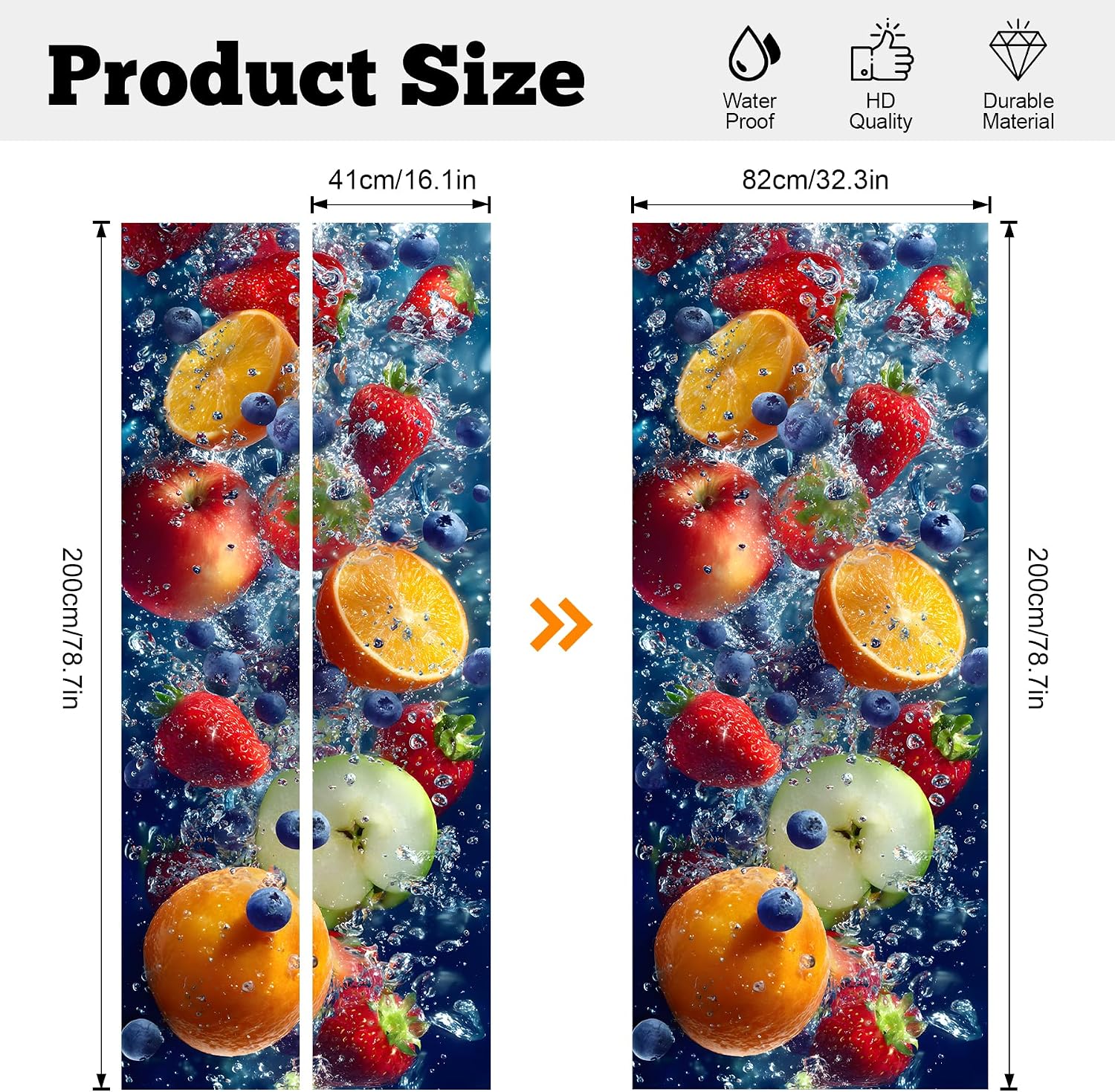 Thumbnail 1 de Refrigerator Door Cover 32.3" x 78.7