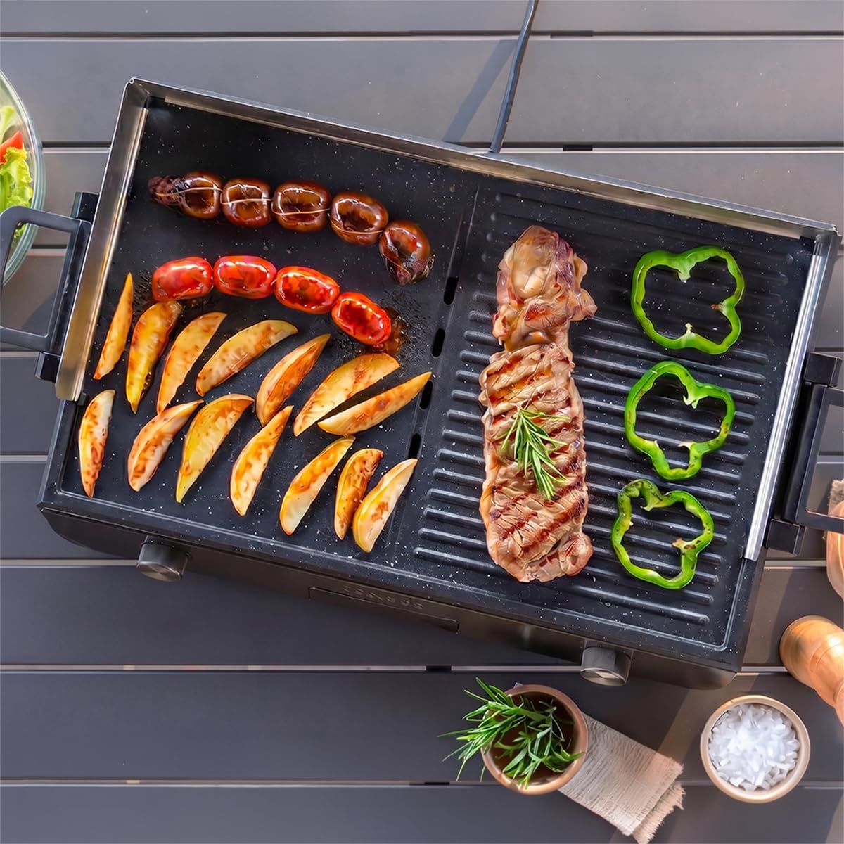 Thumbnail 6 de Cecotec Barbecue Électrique Perfectroast 3000 Inox Max – cuisson 30 x 50 cm, 2 zones