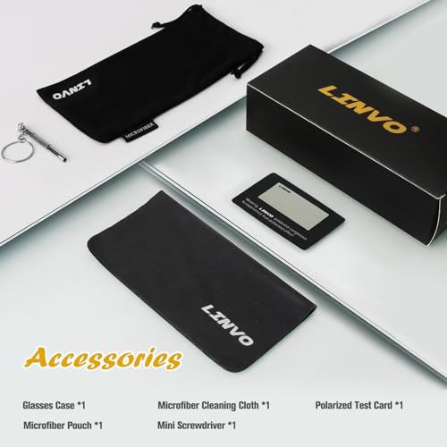 Thumbnail 5 de LINVO Polarised Sunglasses: UV400 Protection, 9‑Layer HD Polarised Lenses