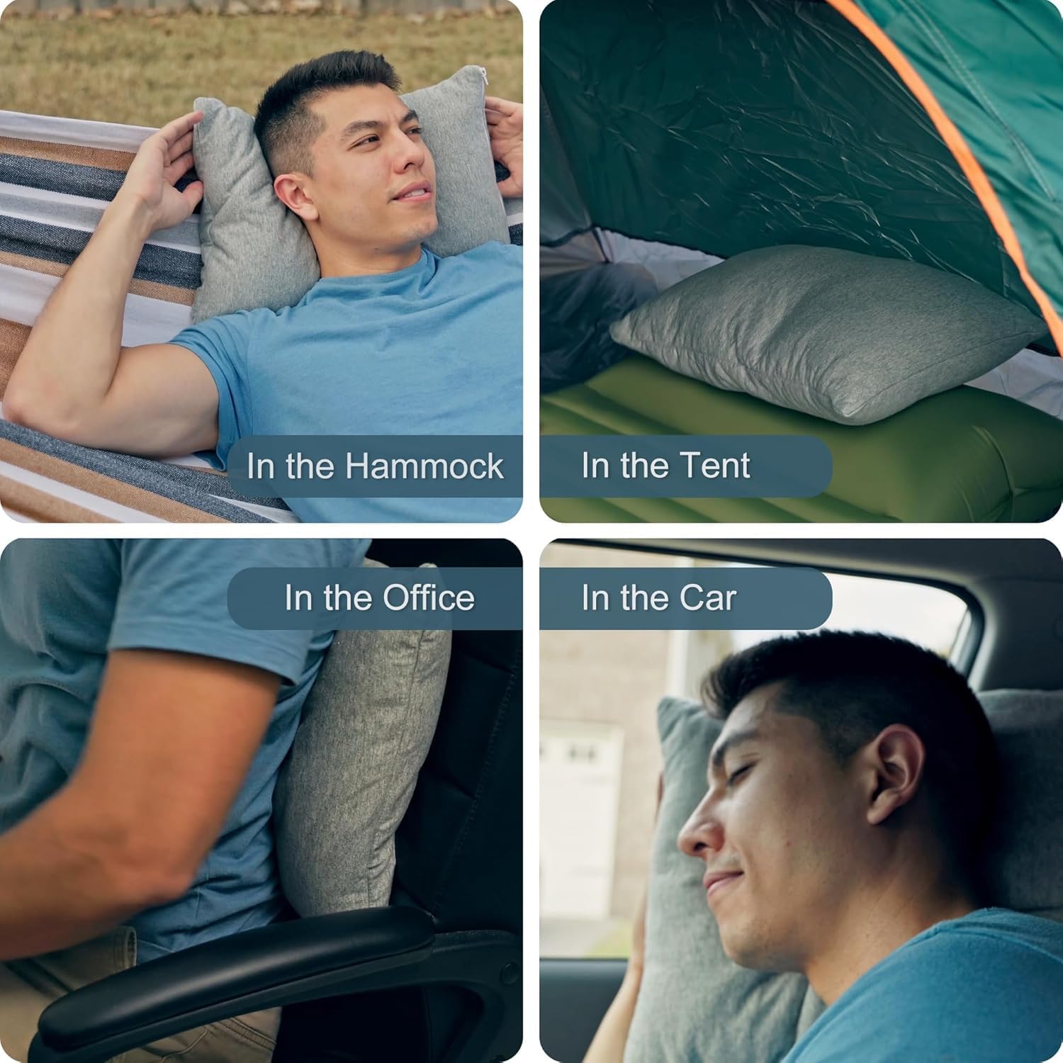 Thumbnail 2 de ACCURATEX Oreiller de Camping 100% Coton Déchiquetée Mousse mémoire