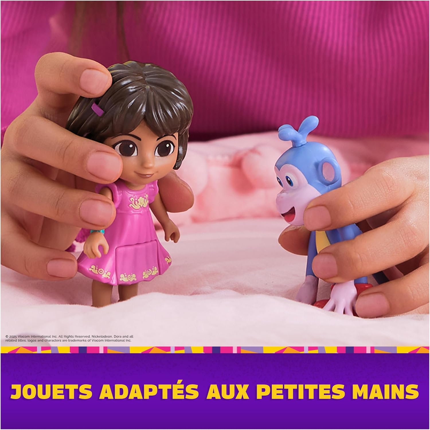 Detalle 2 de Dora – Coffret Cadeau Amis Fantastiques : 5 figurines articulées (Dora, Babouche, Tico, Véra et Trio Fiesta)