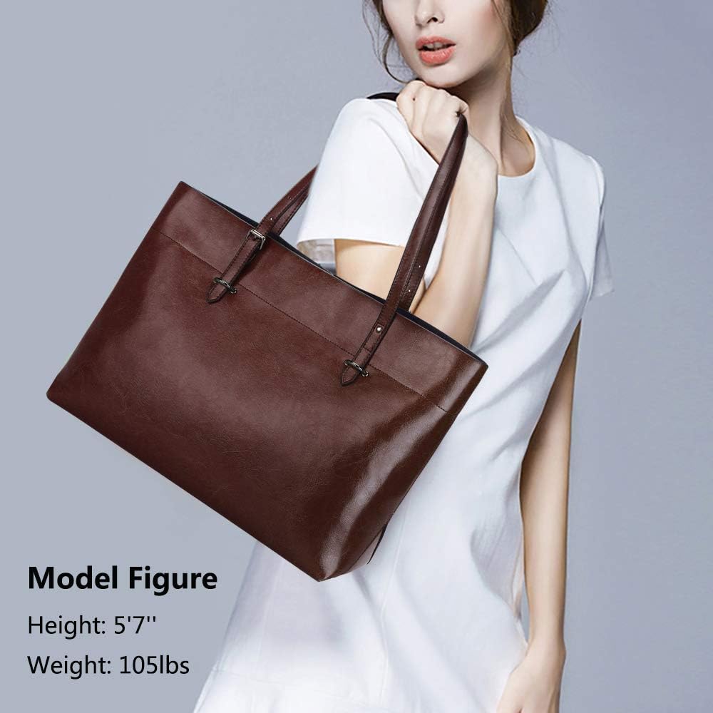 Detalle 2 de S-ZONE Sac à Main Femme Grand Fourre Tout cuir