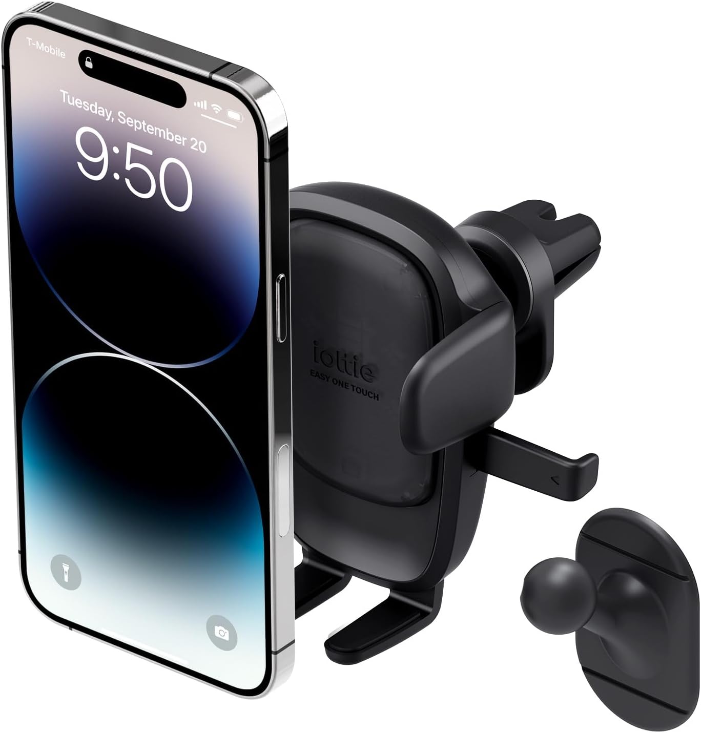 Detalle de iOttie Easy One Touch Advanced Air Vent Car Phone Mount (Universal) for iPhone, Samsung, and more