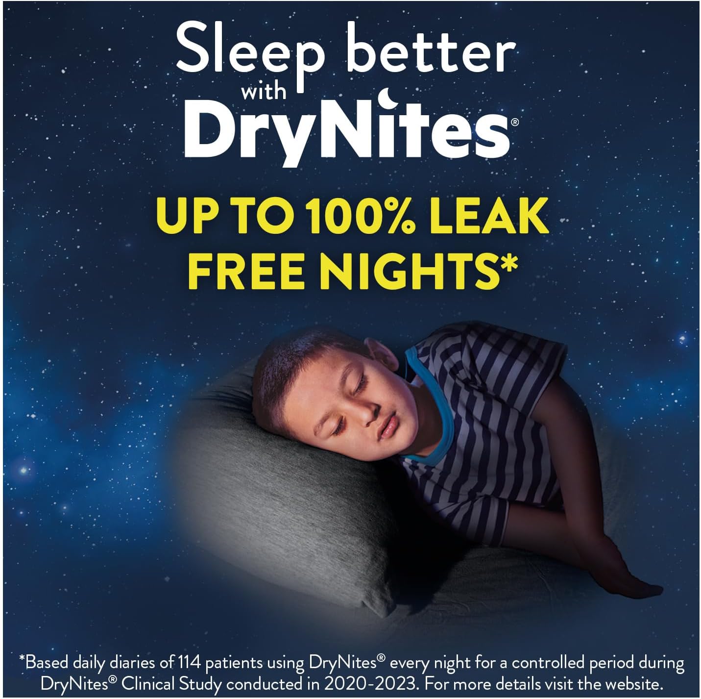 Detalle de HUGGIES DryNites Pyjama Pants for Boys 4–7 Years (17–30kg) – 64 bedwetting pants