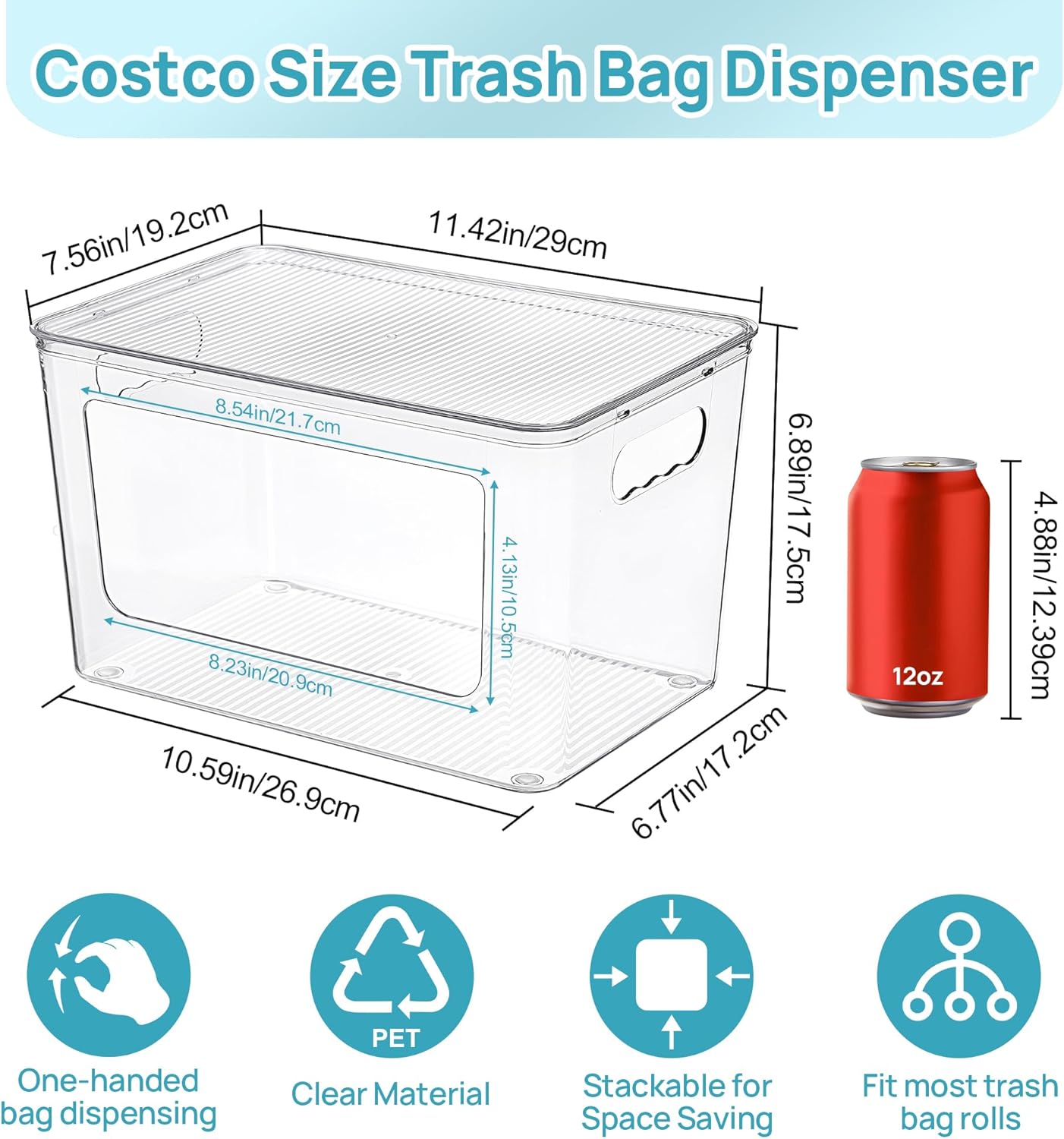 Thumbnail 3 de Vtopmart 2-Pack Trash Bag Holder ⚙