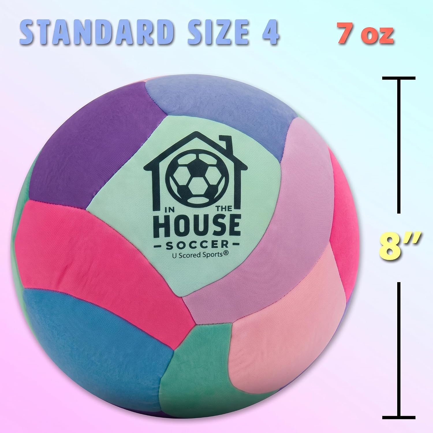 Thumbnail 2 de U Scored Sports In The House Size 4 Padded Indoor Soccer Ball